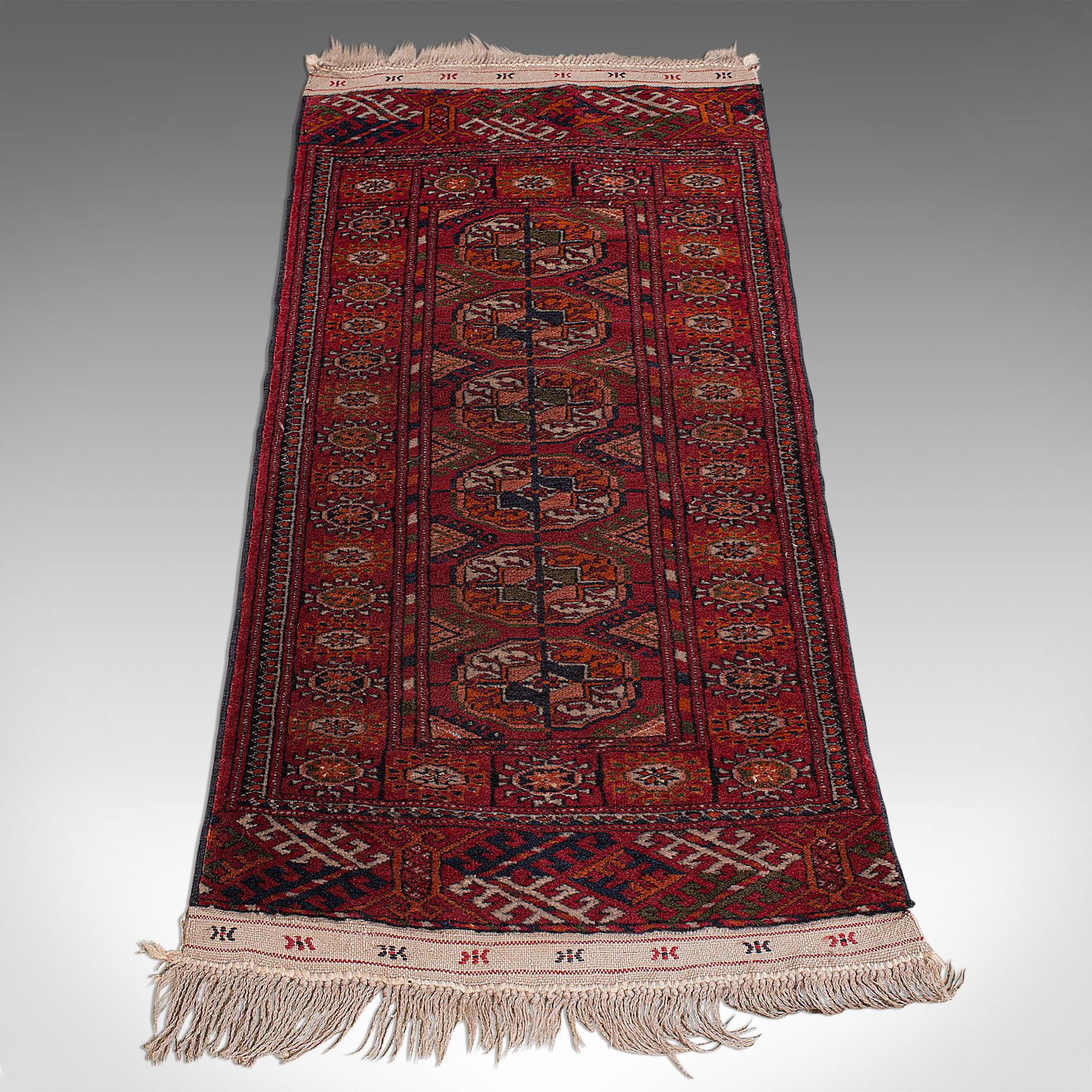 Antique Near Pair, Bokhara Rugs, Turkoman, Tekke, Carpet, Wall Covering, C1910 photo Textiles