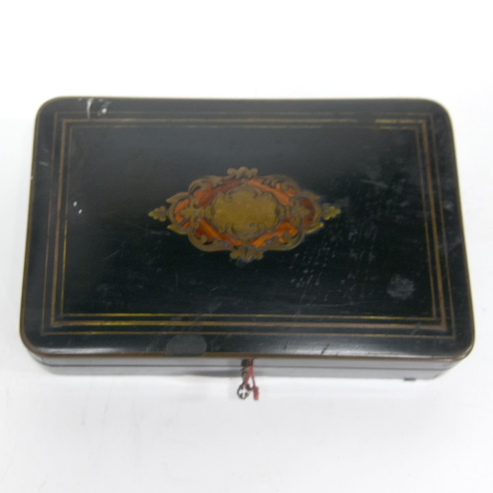 Napoleon III Blackened Wooden And Mother Of Pearl Token Box photo furniture