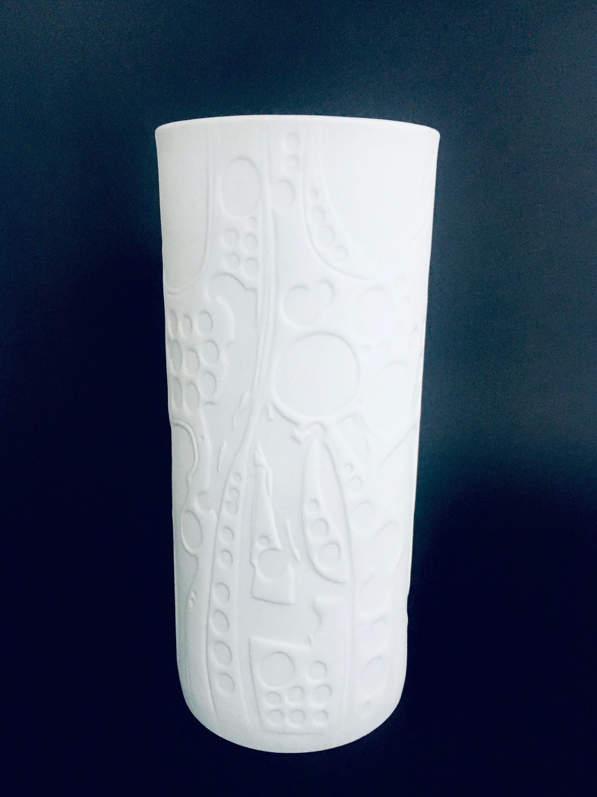 Op Art Porcelain Vase By Gerold Porzellan Bavaria Germany 1970s photo for sale