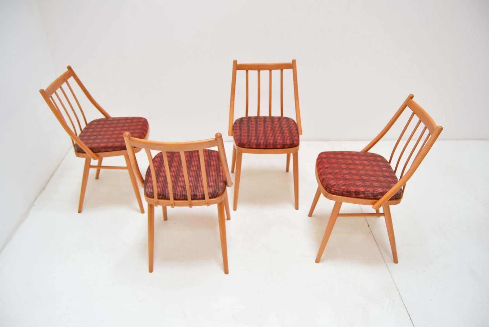 Set Of Four Midcentury Dining Chairs By Antonín šuman, 1980s photo 1016.0