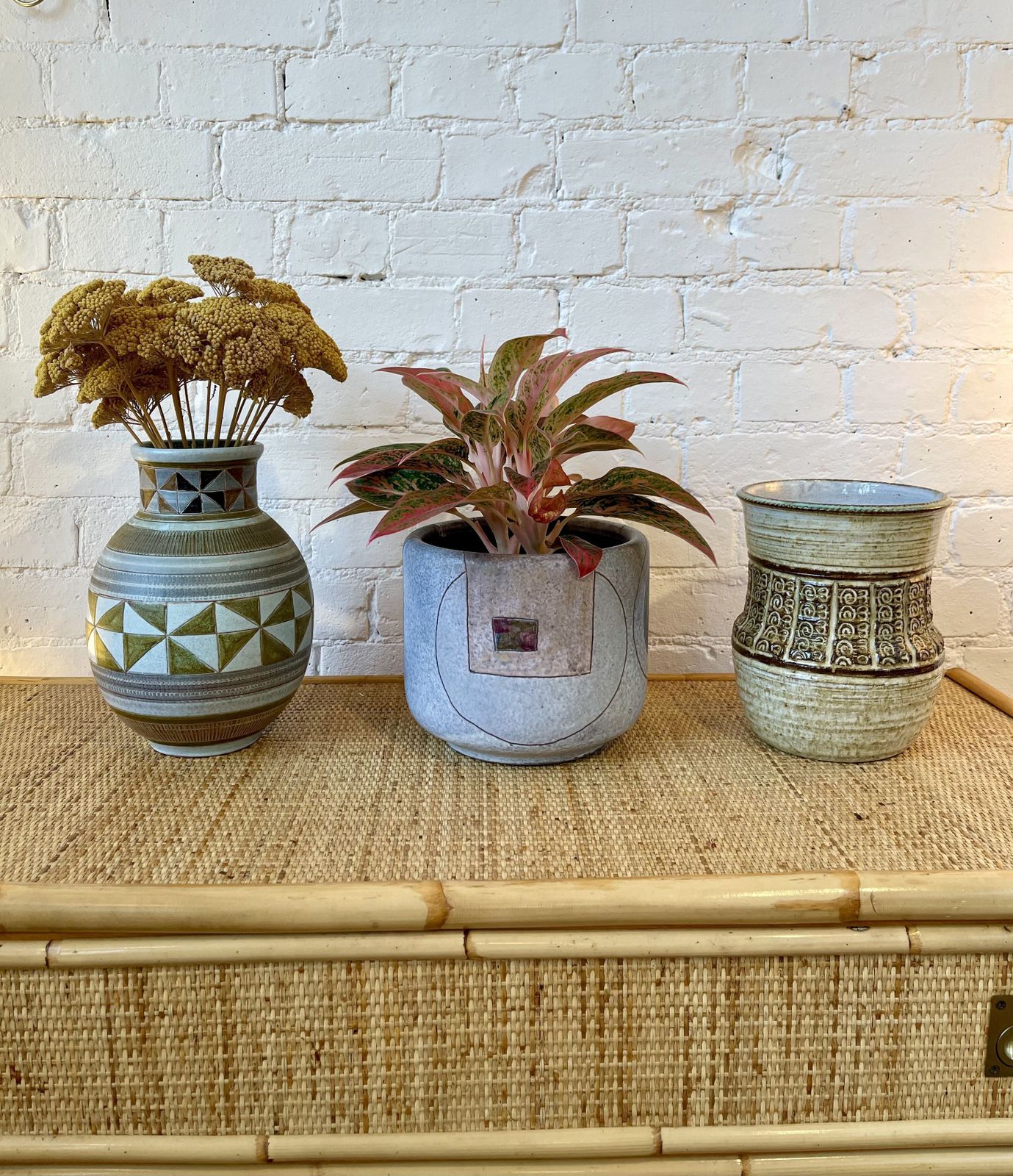 Mid Century Ceramic Cachepot By Giovanni Toccafondo (Circa 1970s) photo furniture
