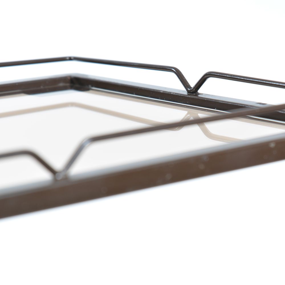 1970s Serving Trolley In Metal And Smoked Glass, Czechoslovakia photo vintage