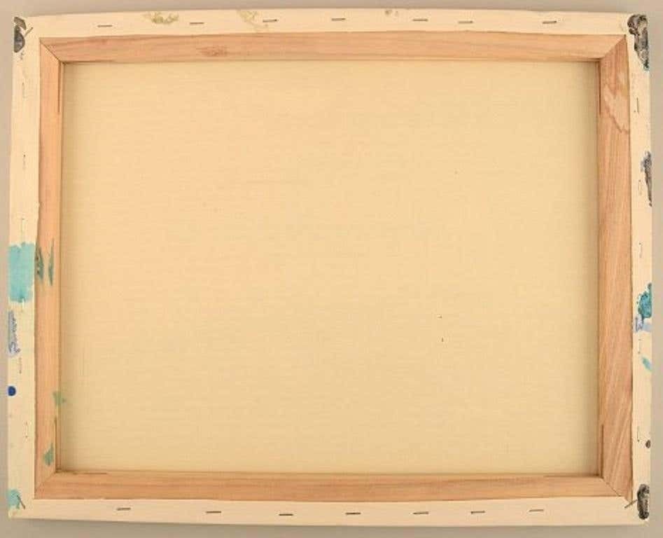 Ivy Lysdal, Acrylic On Canvas, Abstract Modernist Painting, Late 20th Century photo Art