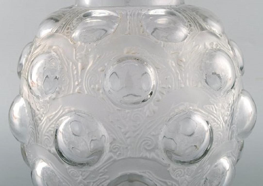 Large And Early René Lalique, Rare "Antilopes" Vase In Art Glass photo Home Decor