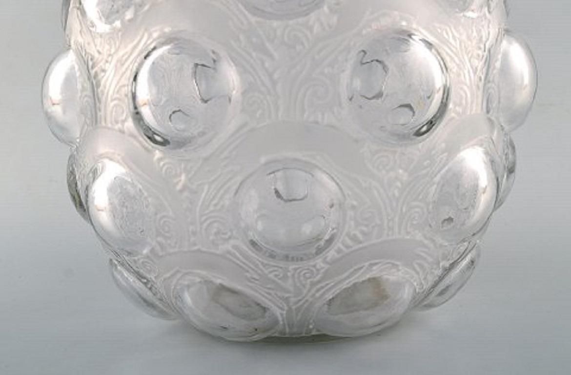 Large And Early René Lalique, Rare "Antilopes" Vase In Art Glass photo 10240.0