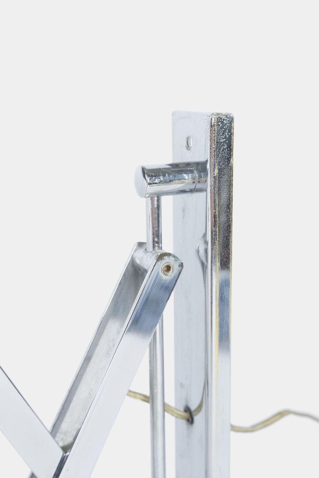 Stilnovo Attr. Scissors Wall Lamp Chrome 50s photo vinterior