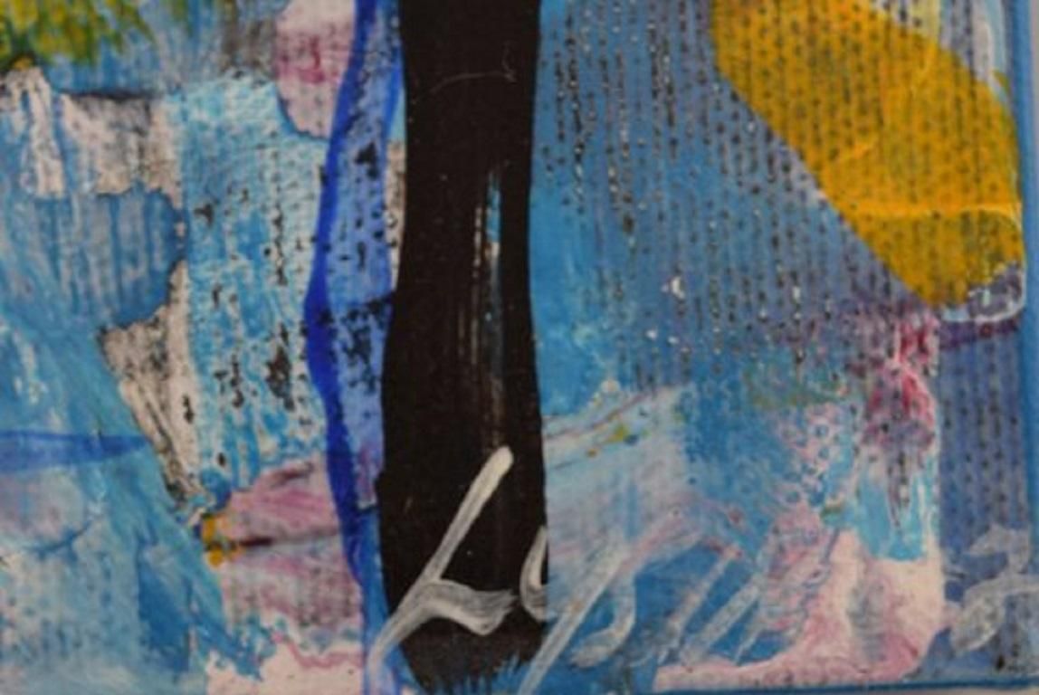 Ivy Lysdal, Acrylic On Canvas, Abstract Modernist Painting, Late 20th Century photo Art