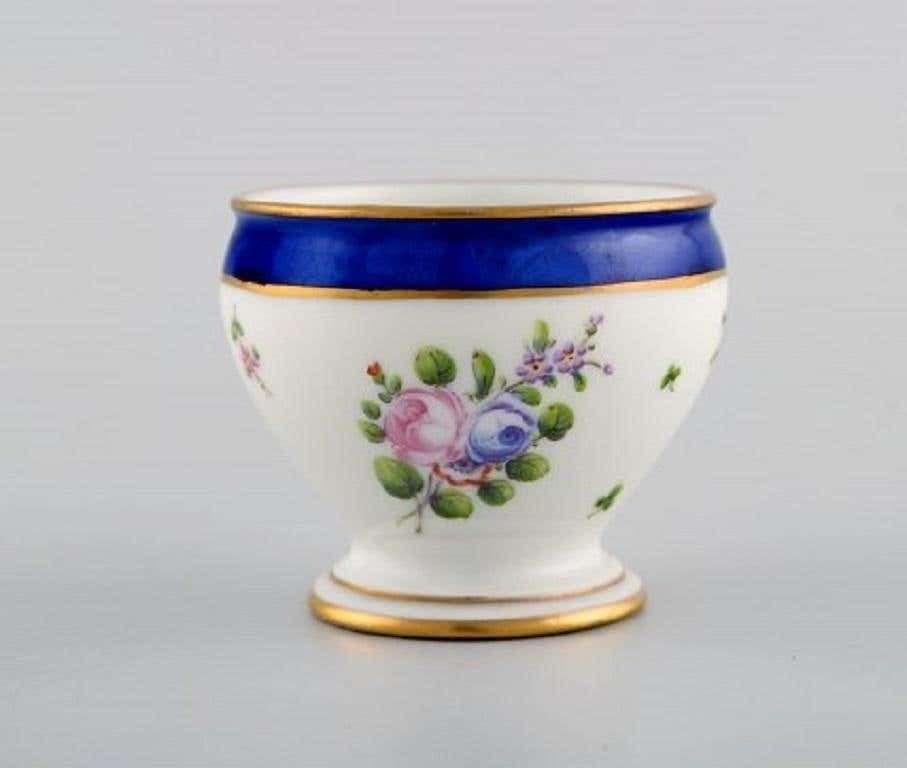 Sevres, France, Two Antique Cream Cups In Hand Painted Porcelain, 19th Century photo Home Decor
