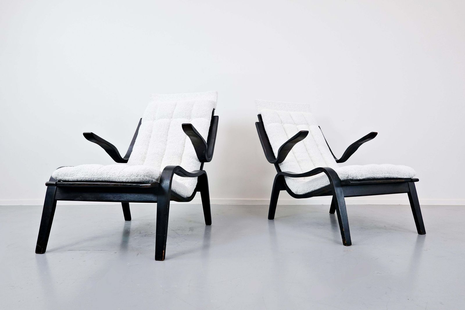 Pair Of Bentwood Armchairs By Jan Vanek For Up Zavodny, 1930s photo for sale