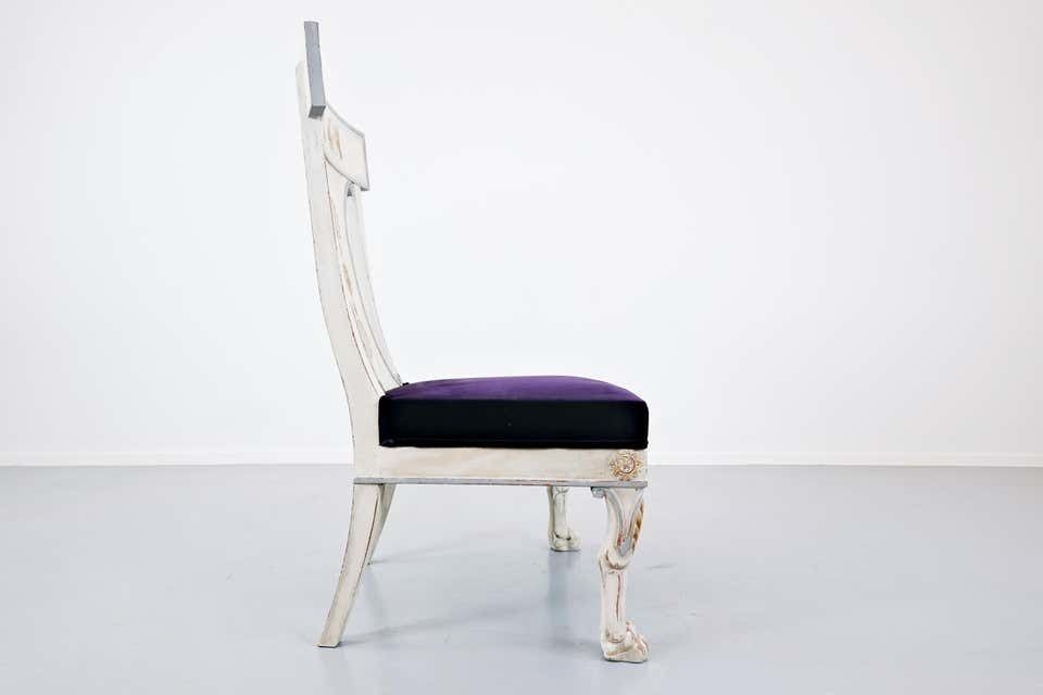 3852.0 Pair Of Russian Style Easy Chairs, Belgium, End Of 20th Century photo