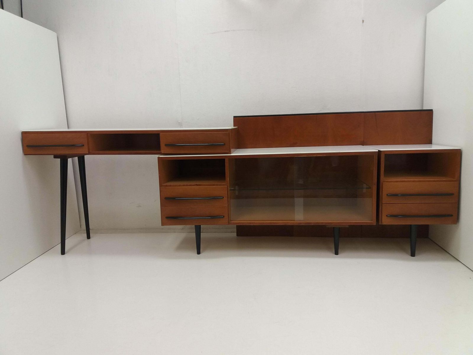 Composition Chest Of Drawer And Writing Desk Designed By Mojmít Požár, 1960s