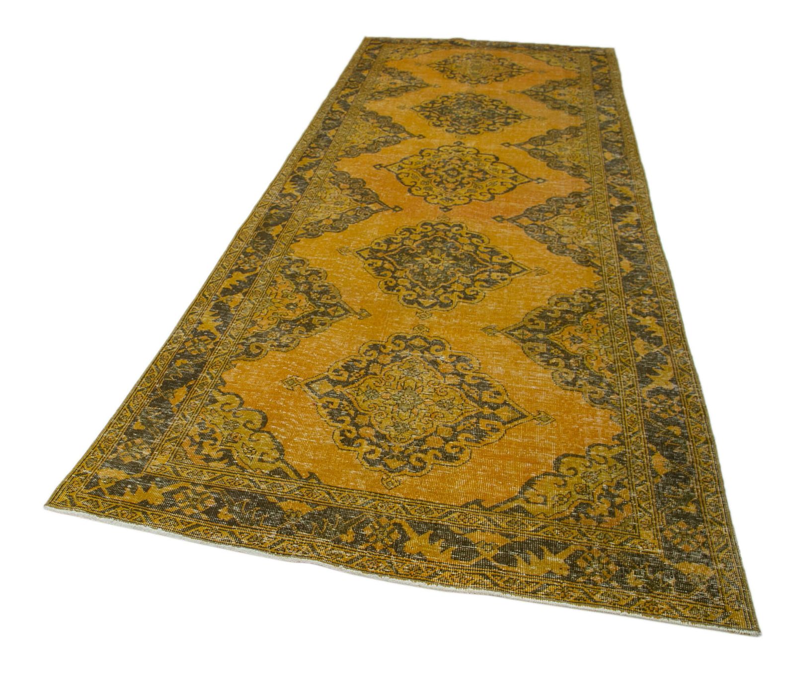 Vintage Antique Yellow Runner Carpet photo for sale