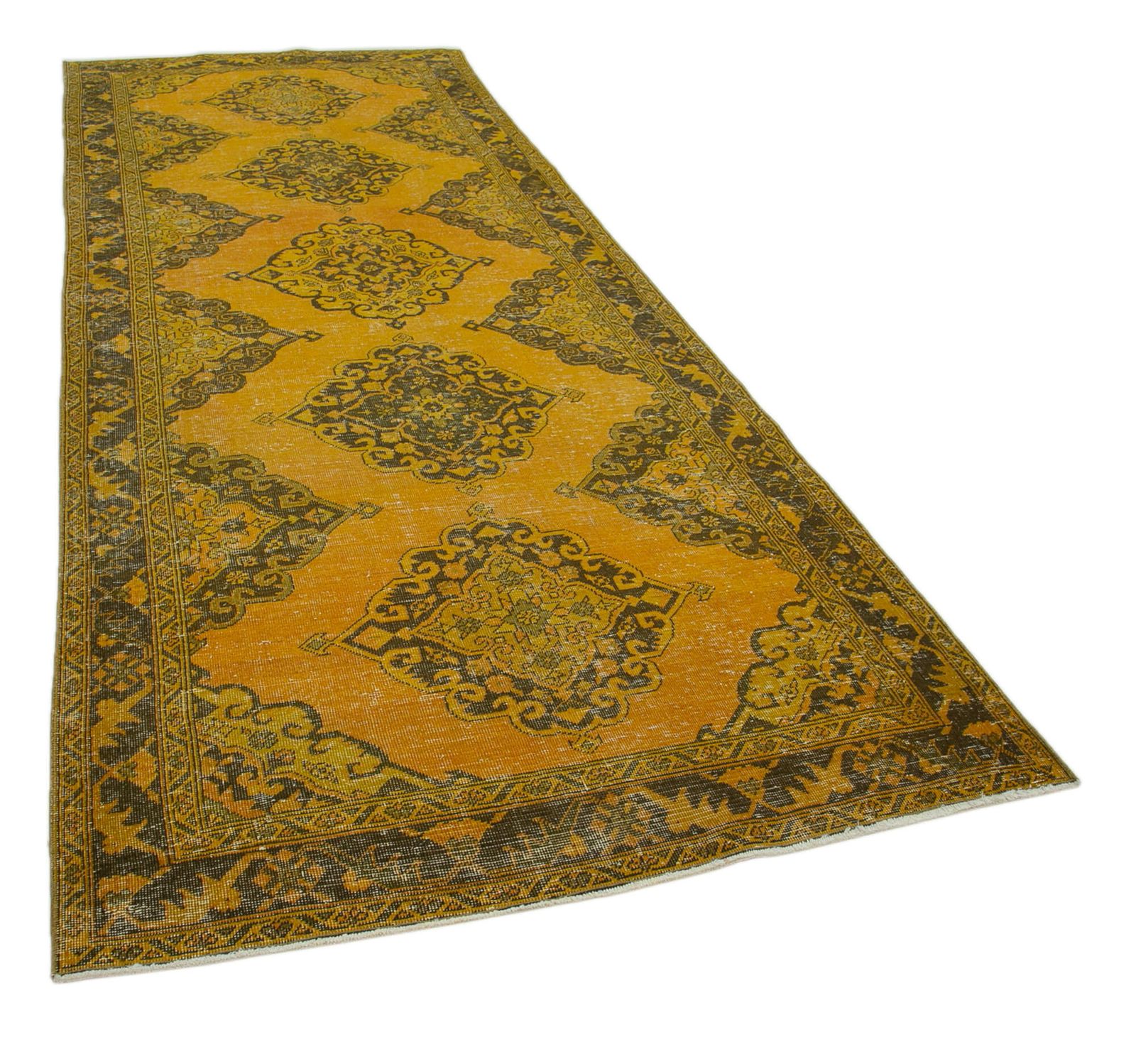 Vintage Antique Yellow Runner Carpet photo 900.0