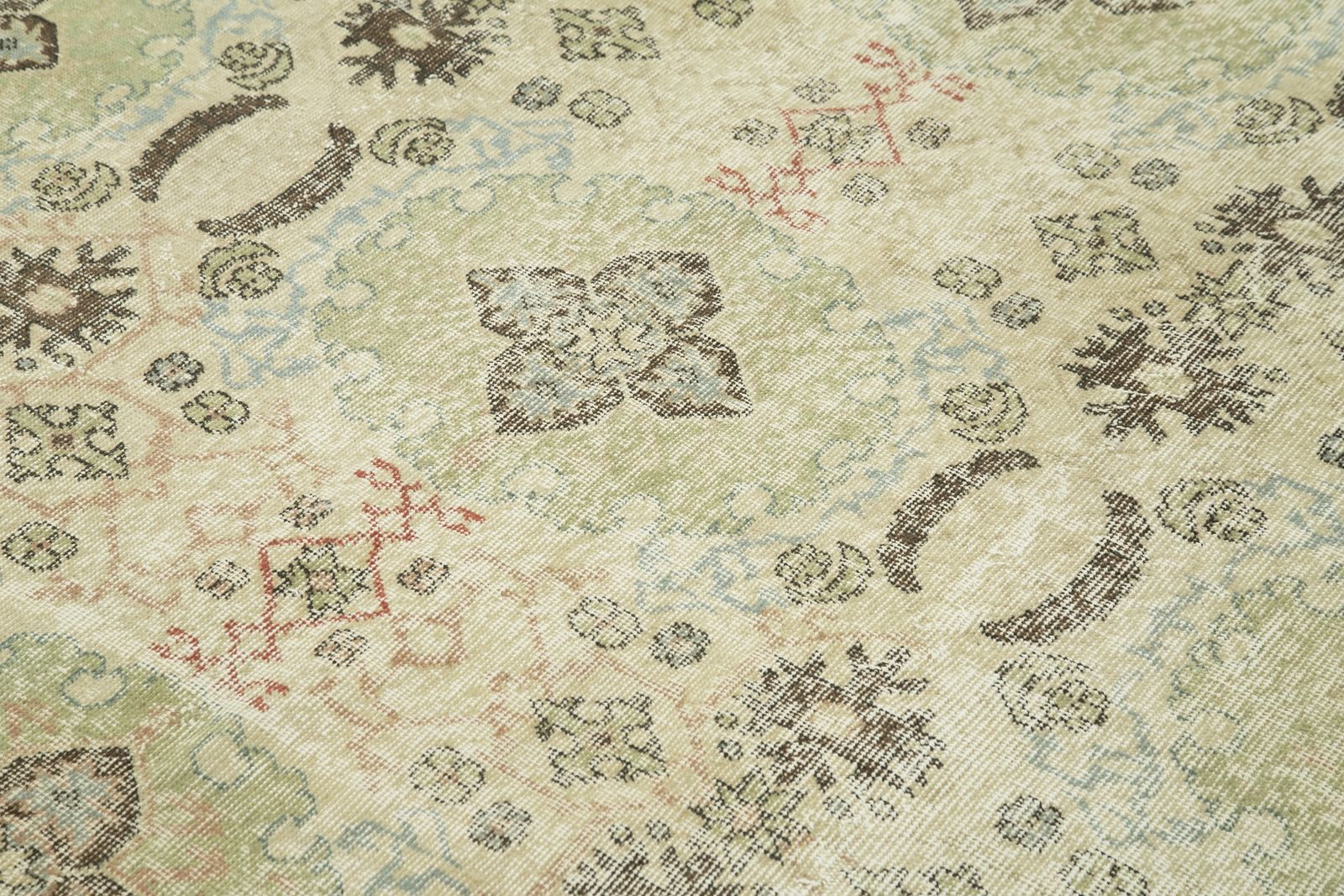 Antique Turkish Distressed One Of A Kind Unique Kayseri Rug photo for sale