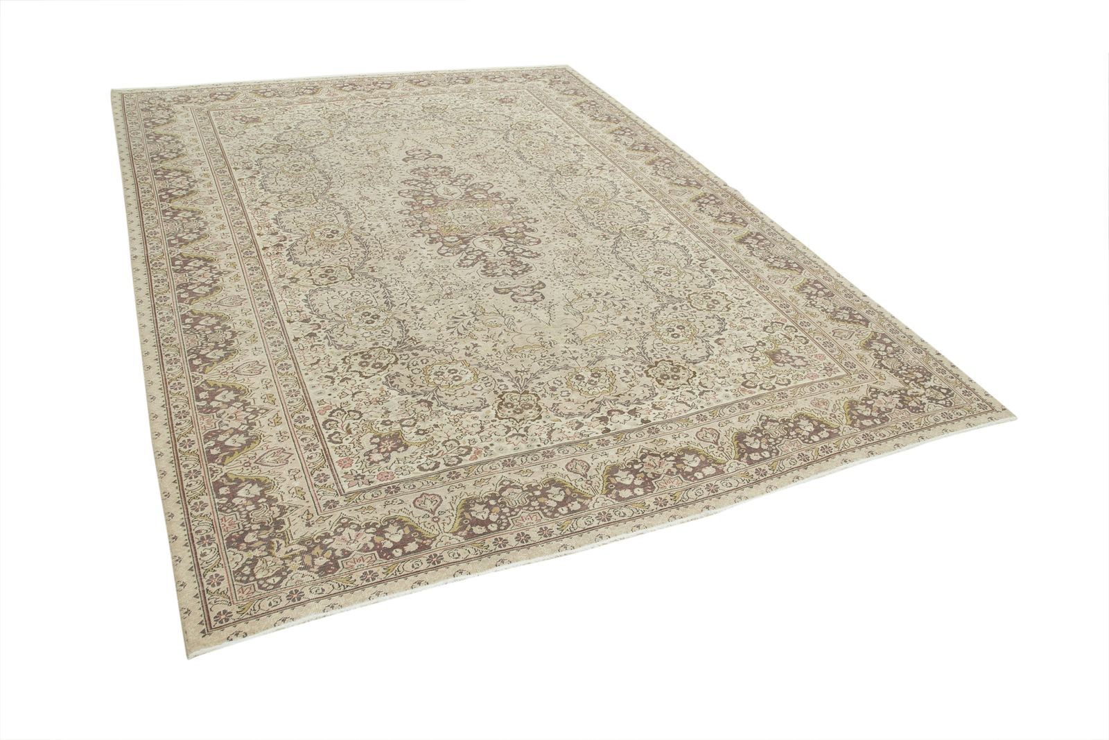 Antique Turkish Distressed One Of A Kind Unique Kayseri Rug photo for sale