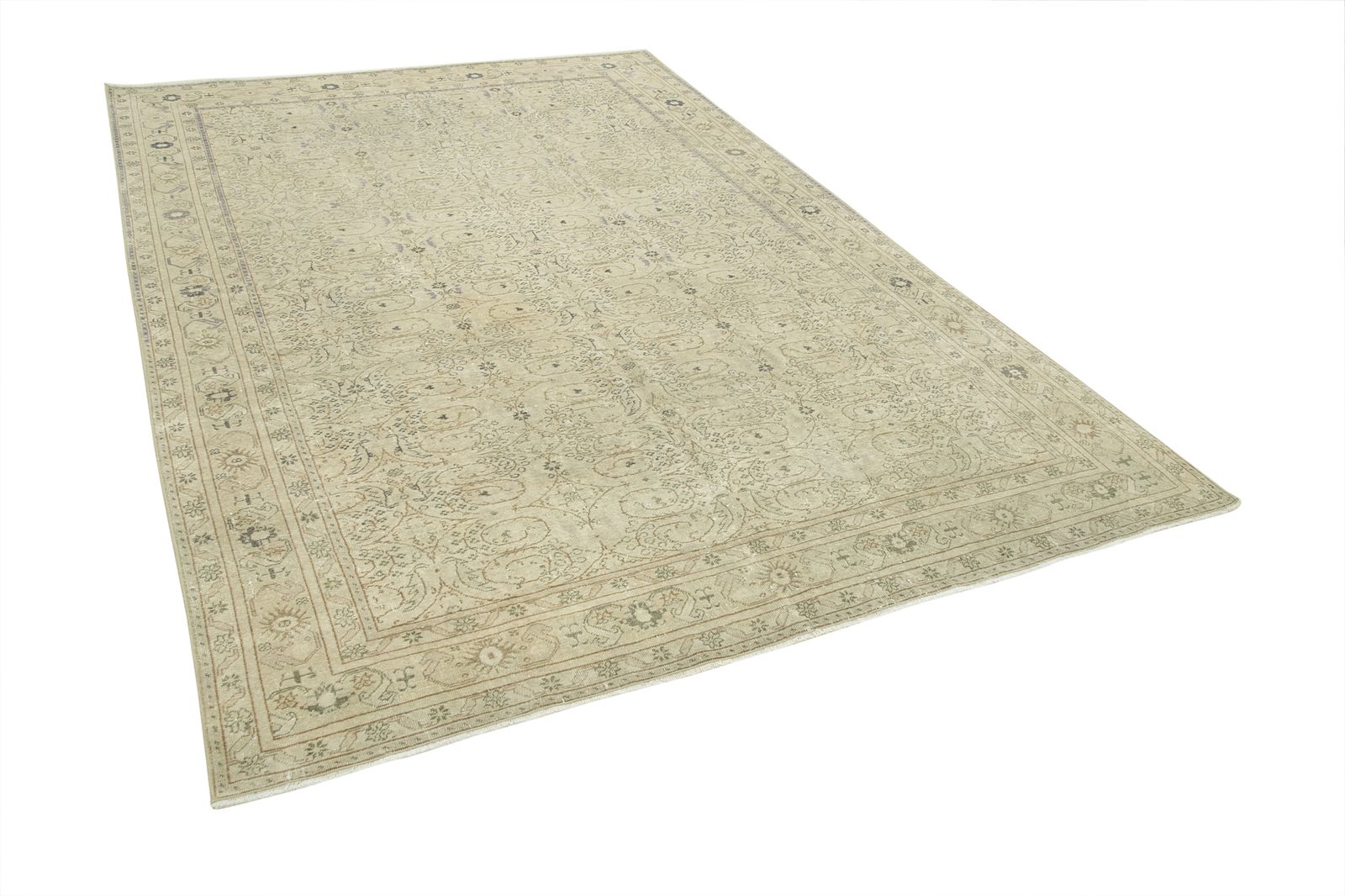 Antique Turkish Distressed One Of A Kind Unique Kayseri Rug photo vinterior