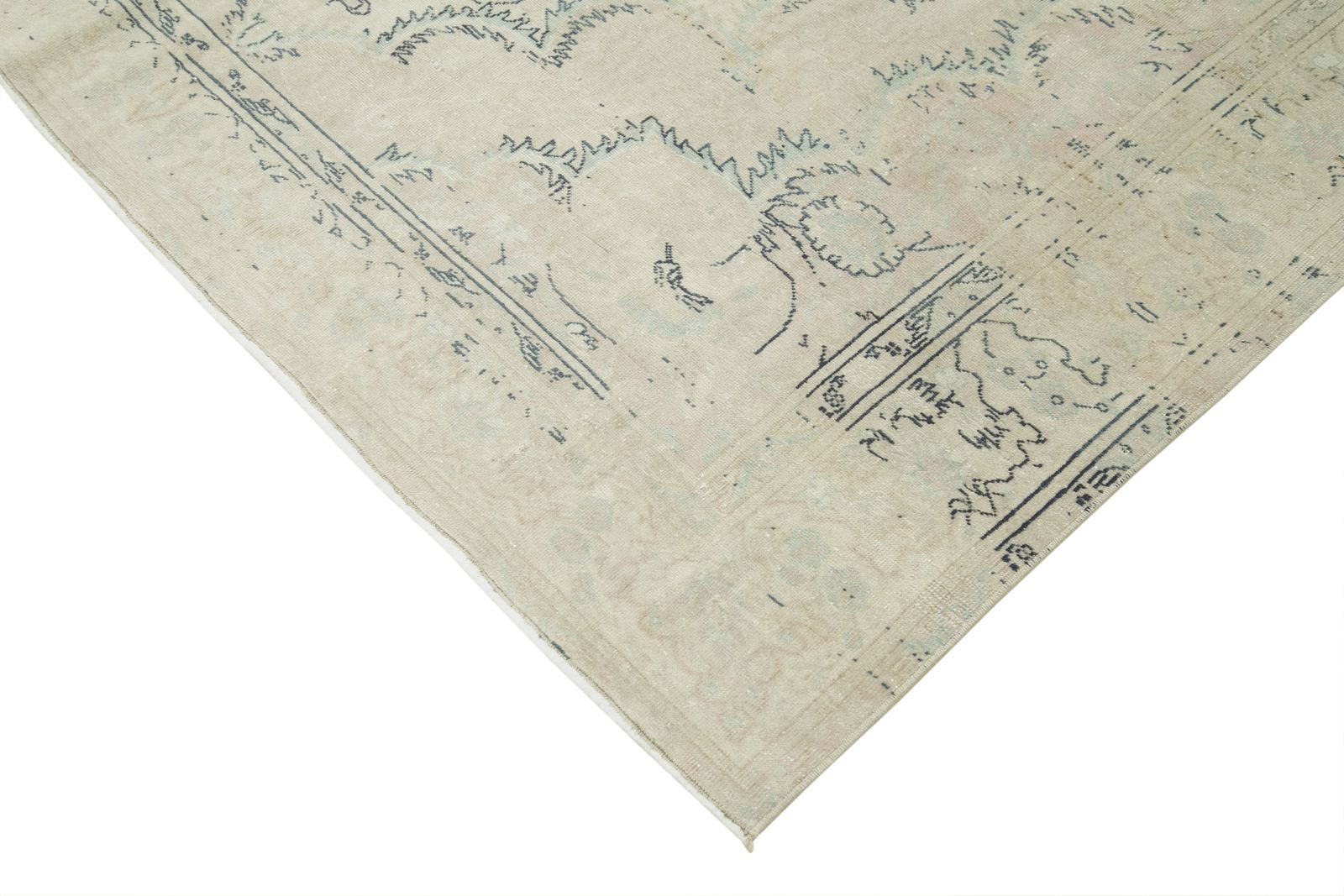 Antique Turkish Distressed One Of A Kind Unique Kayseri Rug photo for sale
