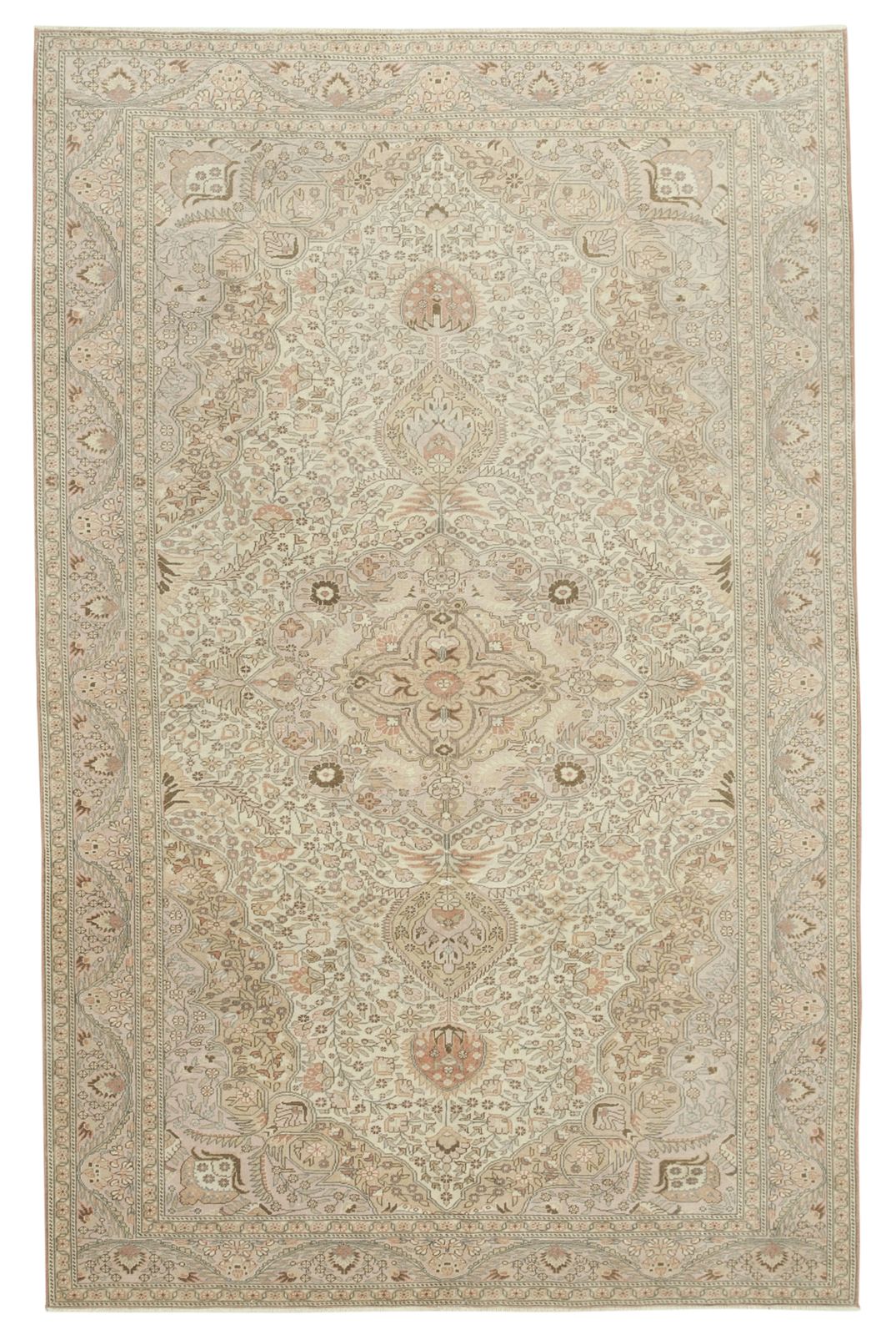 Antique Turkish Distressed One Of A Kind Unique Kayseri Rug