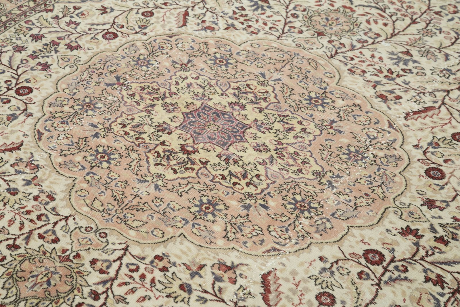 Antique Turkish Distressed One Of A Kind Unique Kayseri Rug photo for sale