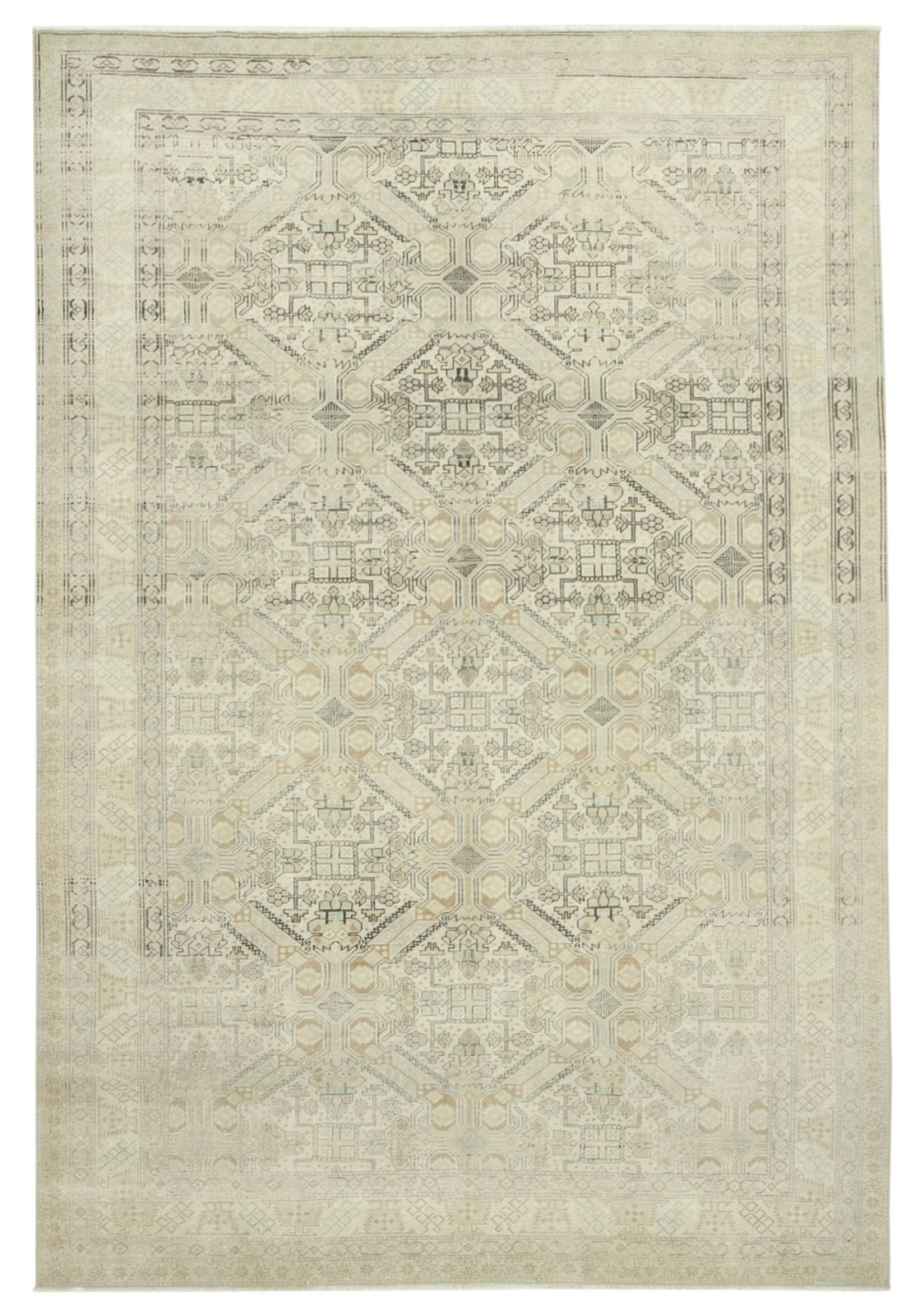 Antique Turkish Distressed One Of A Kind Unique Kayseri Rug