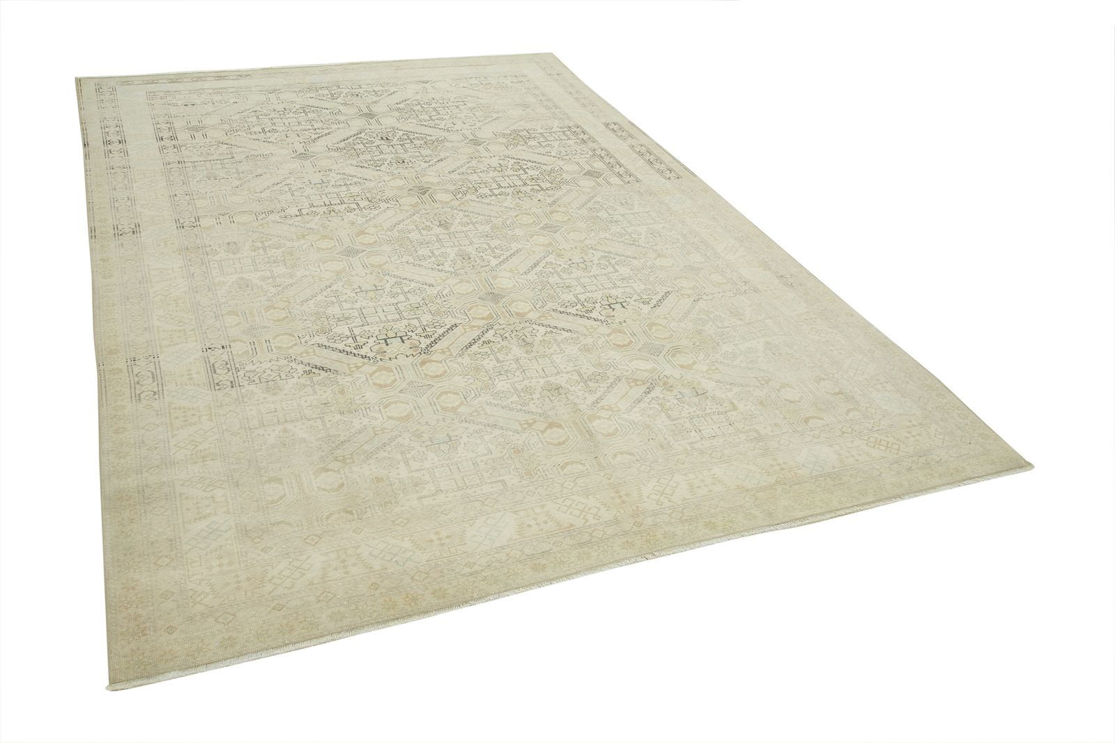Antique Turkish Distressed One Of A Kind Unique Kayseri Rug photo for sale