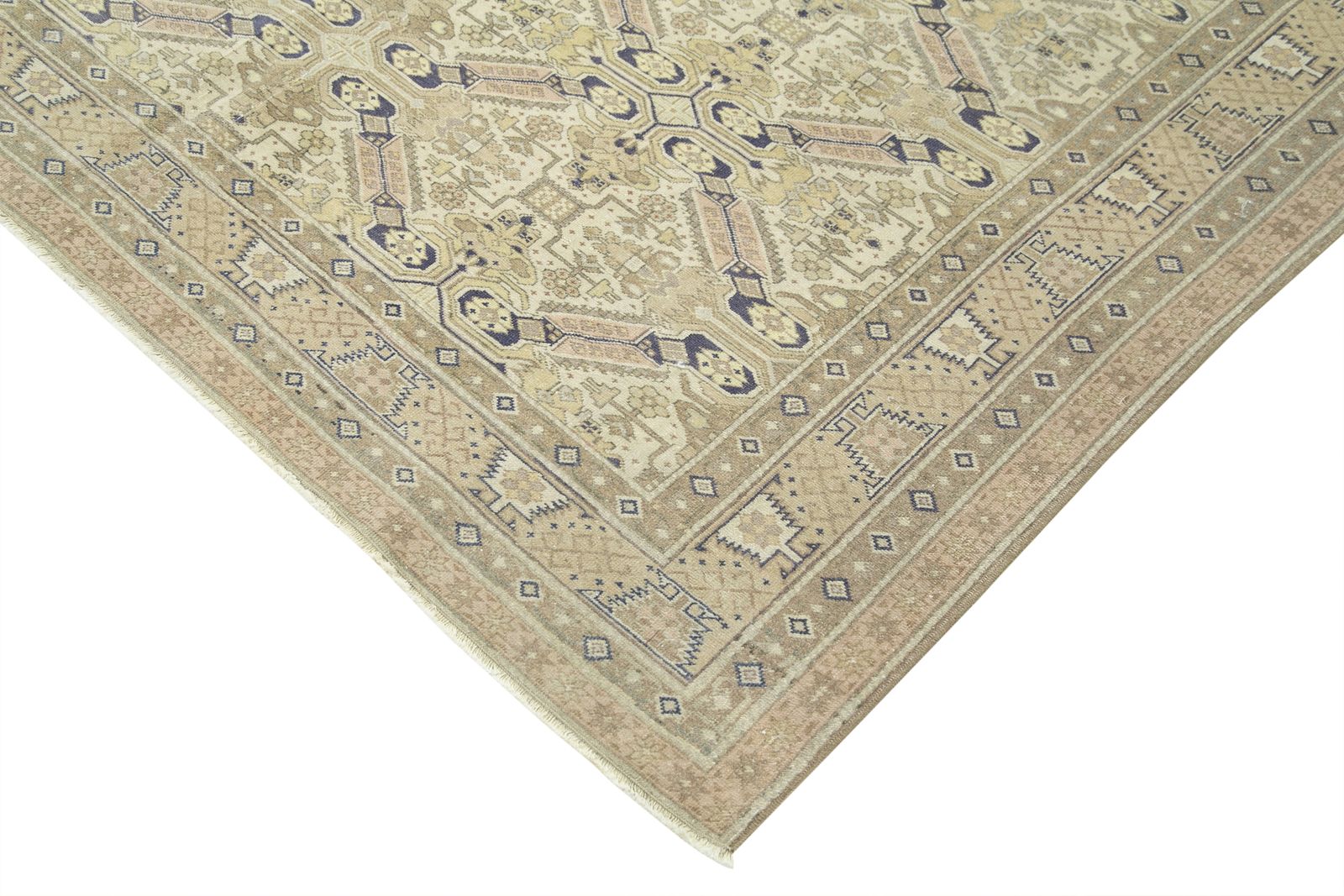 Antique Turkish Distressed One Of A Kind Unique Kayseri Rug photo for sale