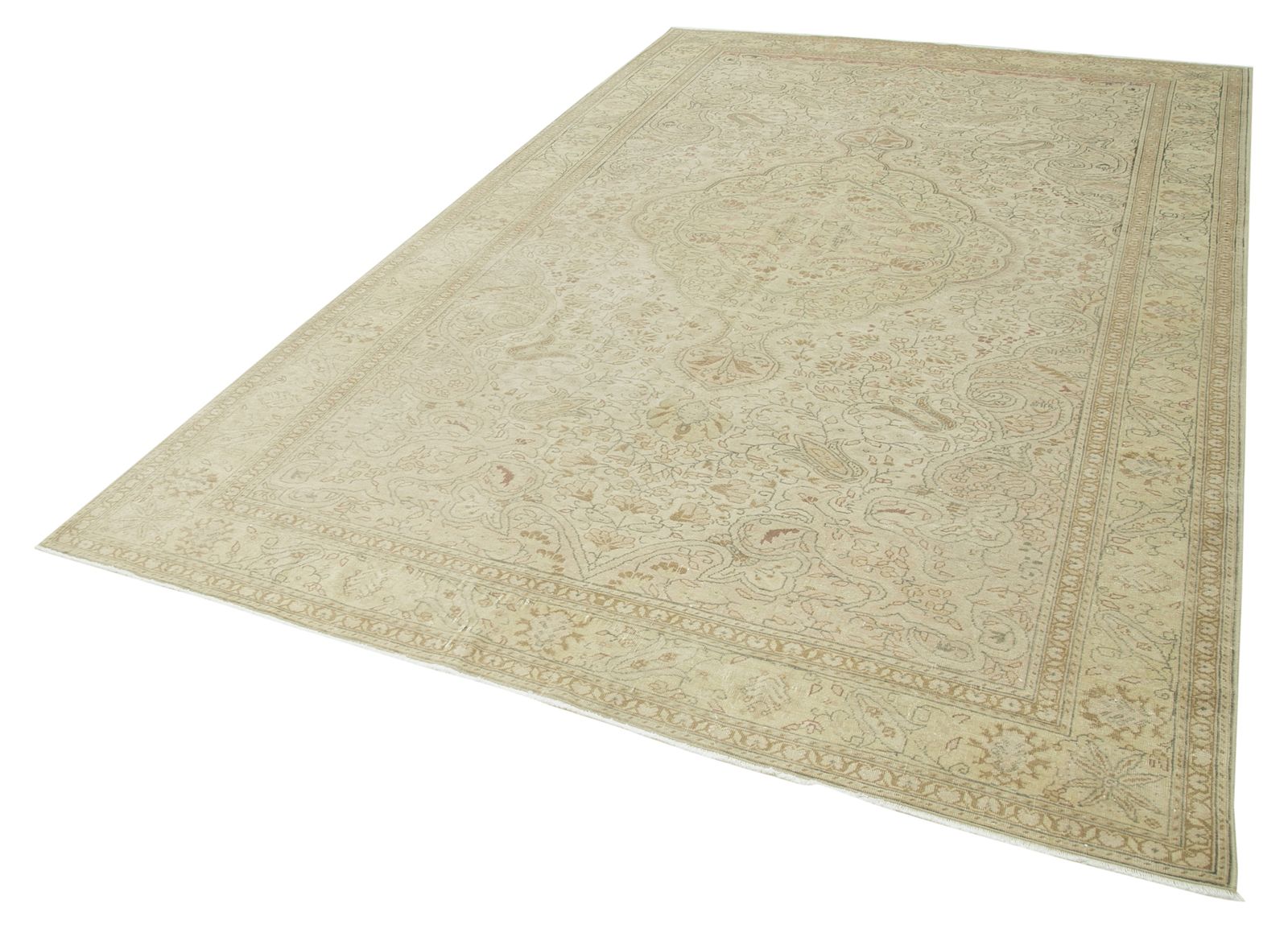 Antique Turkish Distressed One Of A Kind Unique Kayseri Rug photo for sale