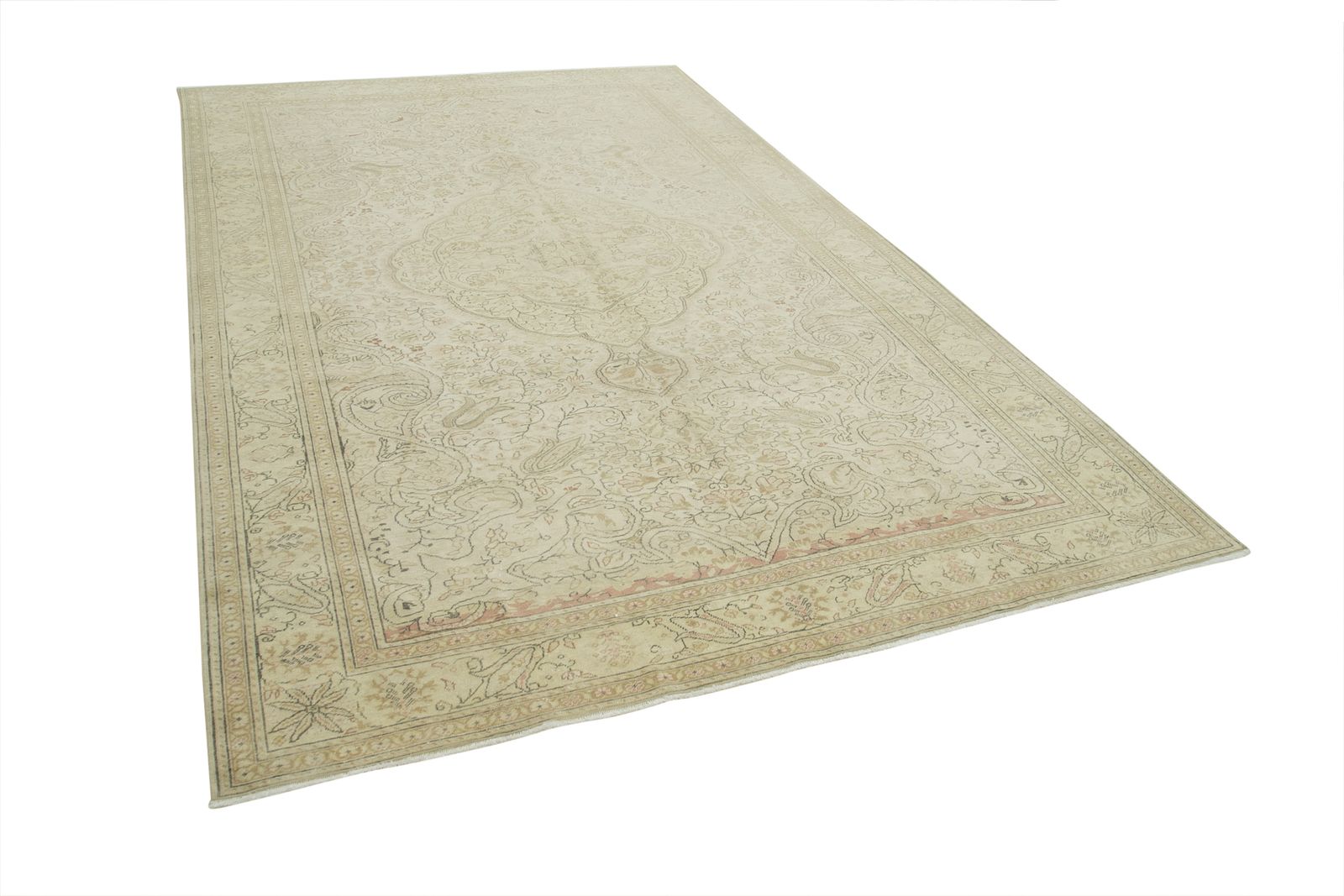 Antique Turkish Distressed One Of A Kind Unique Kayseri Rug photo vinterior