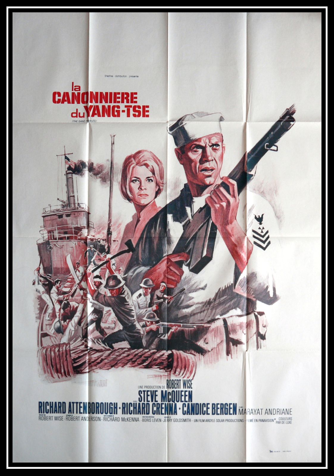 Movie Poster  "The Sand Pebbles" Steve Mc Queen