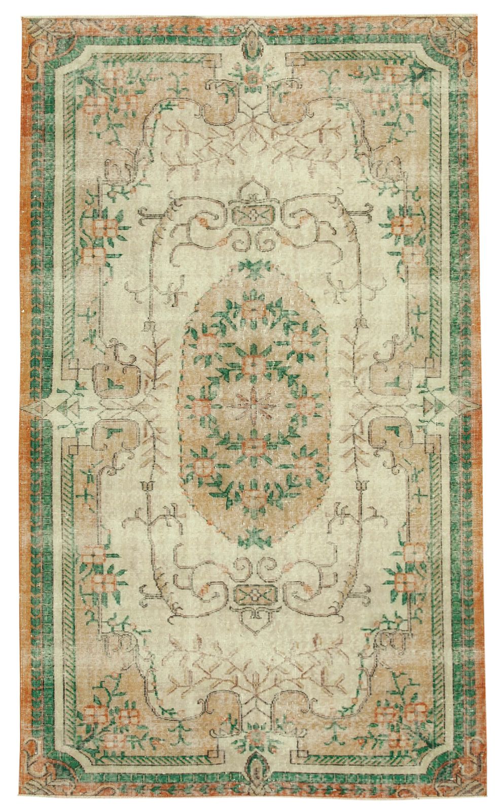 Antique Turkish Distressed One Of A Kind Unique Kayseri Rug