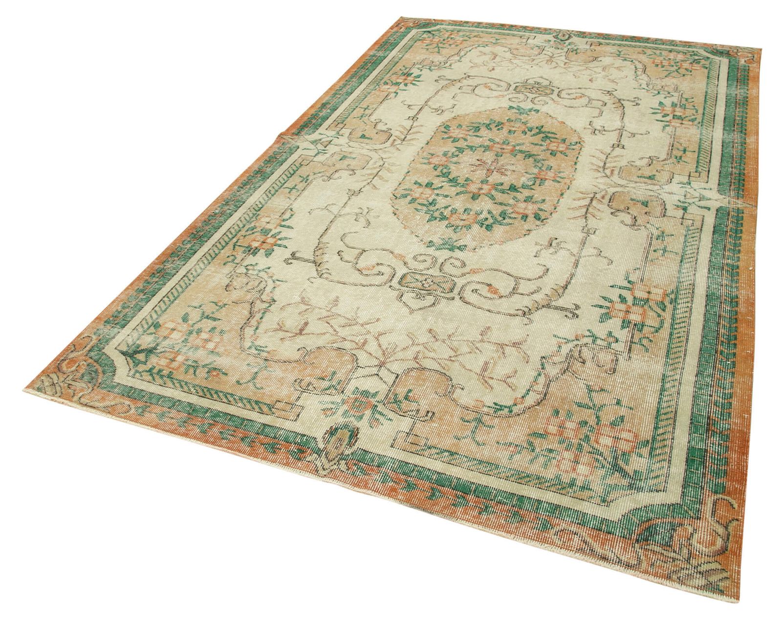 Antique Turkish Distressed One Of A Kind Unique Kayseri Rug photo furniture