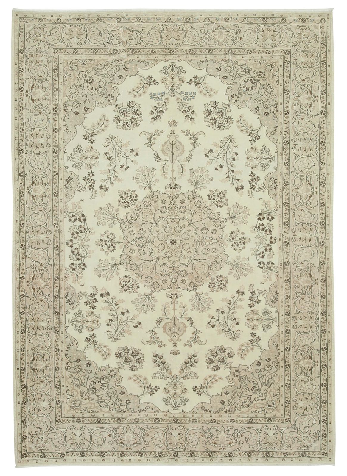 Antique Turkish Distressed One Of A Kind Unique Kayseri Rug