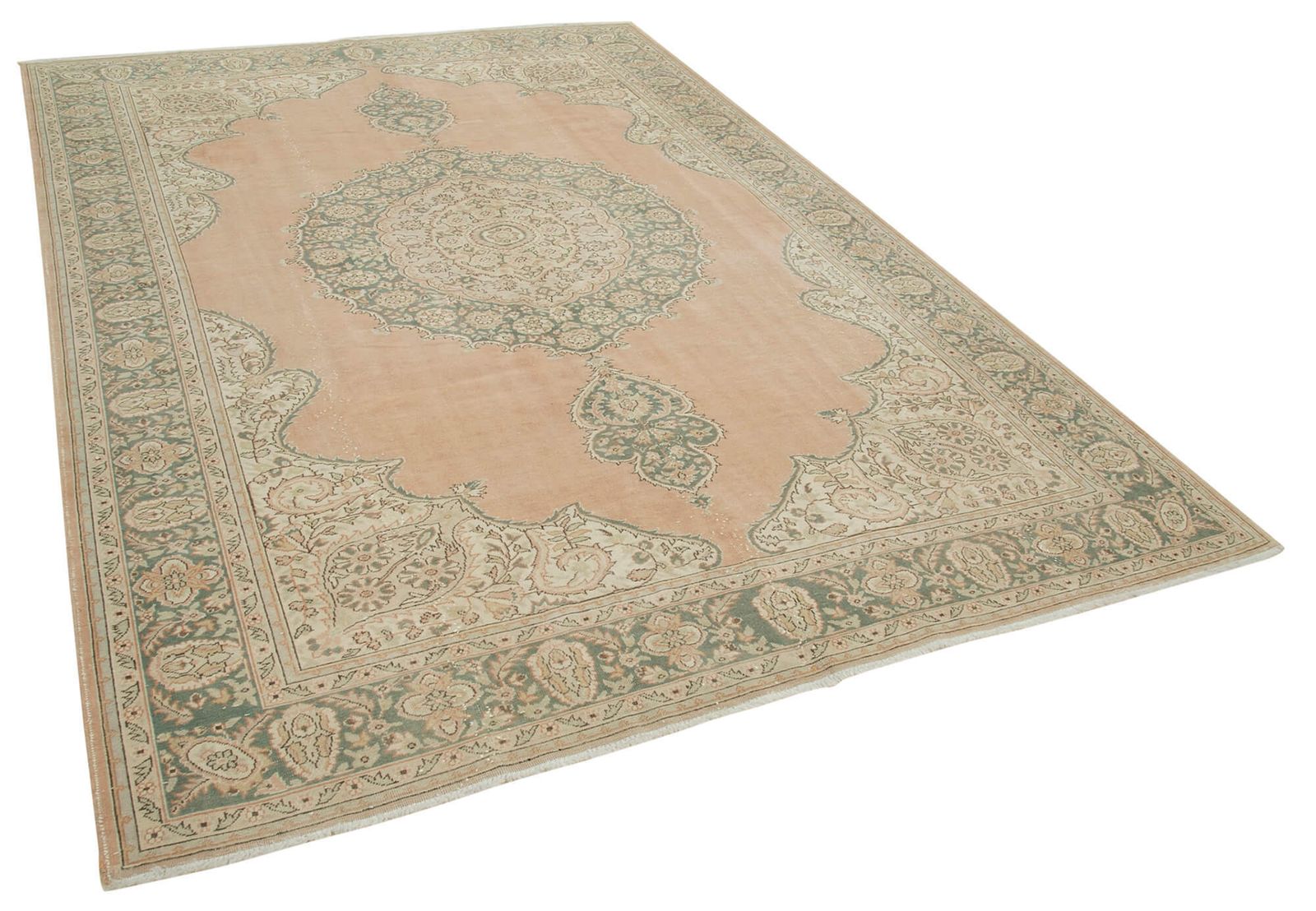 Antique Turkish Distressed One Of A Kind Unique Kayseri Rug photo for sale