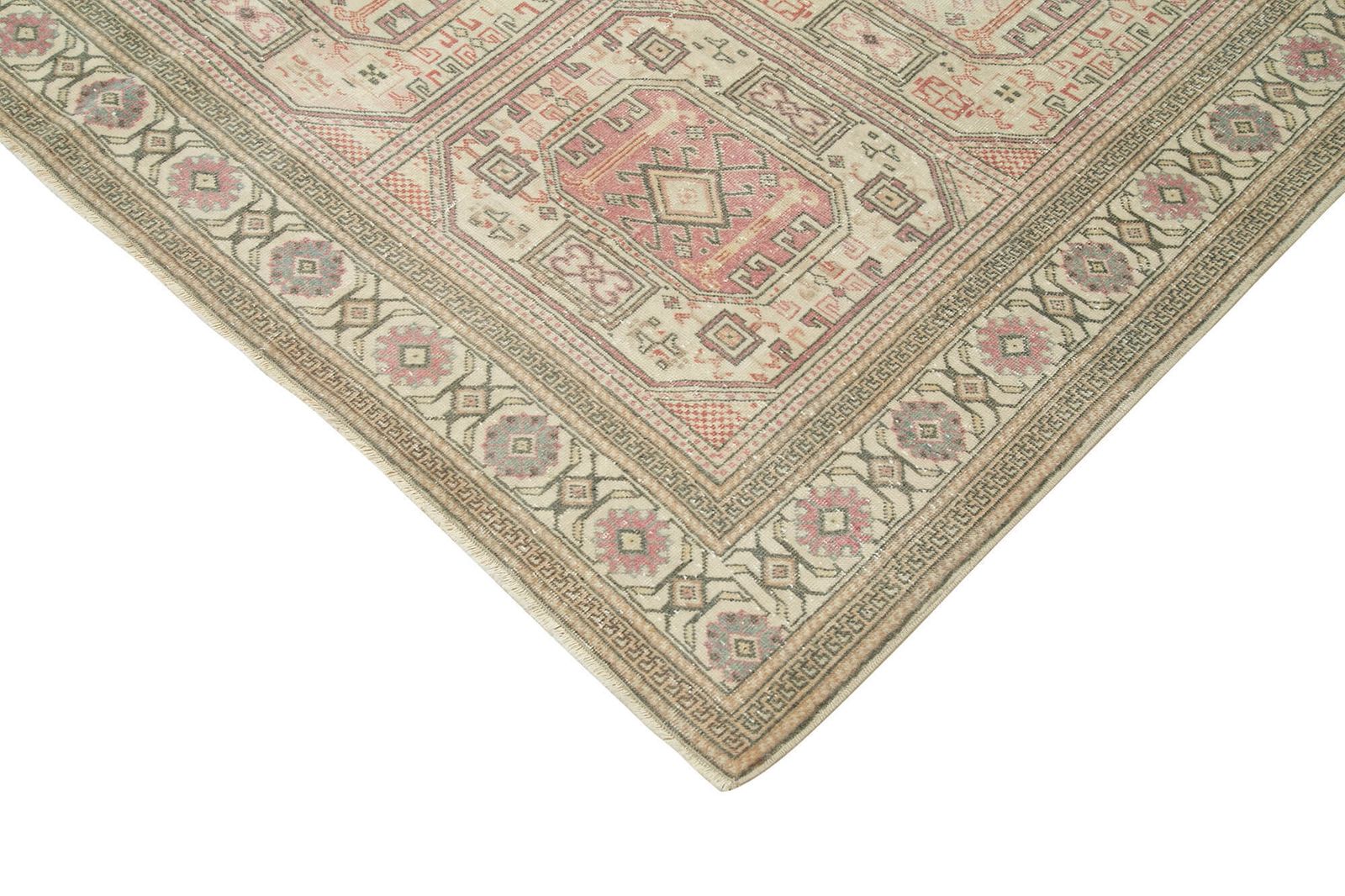 Antique Turkish Distressed One Of A Kind Unique Kayseri Rug photo vinterior