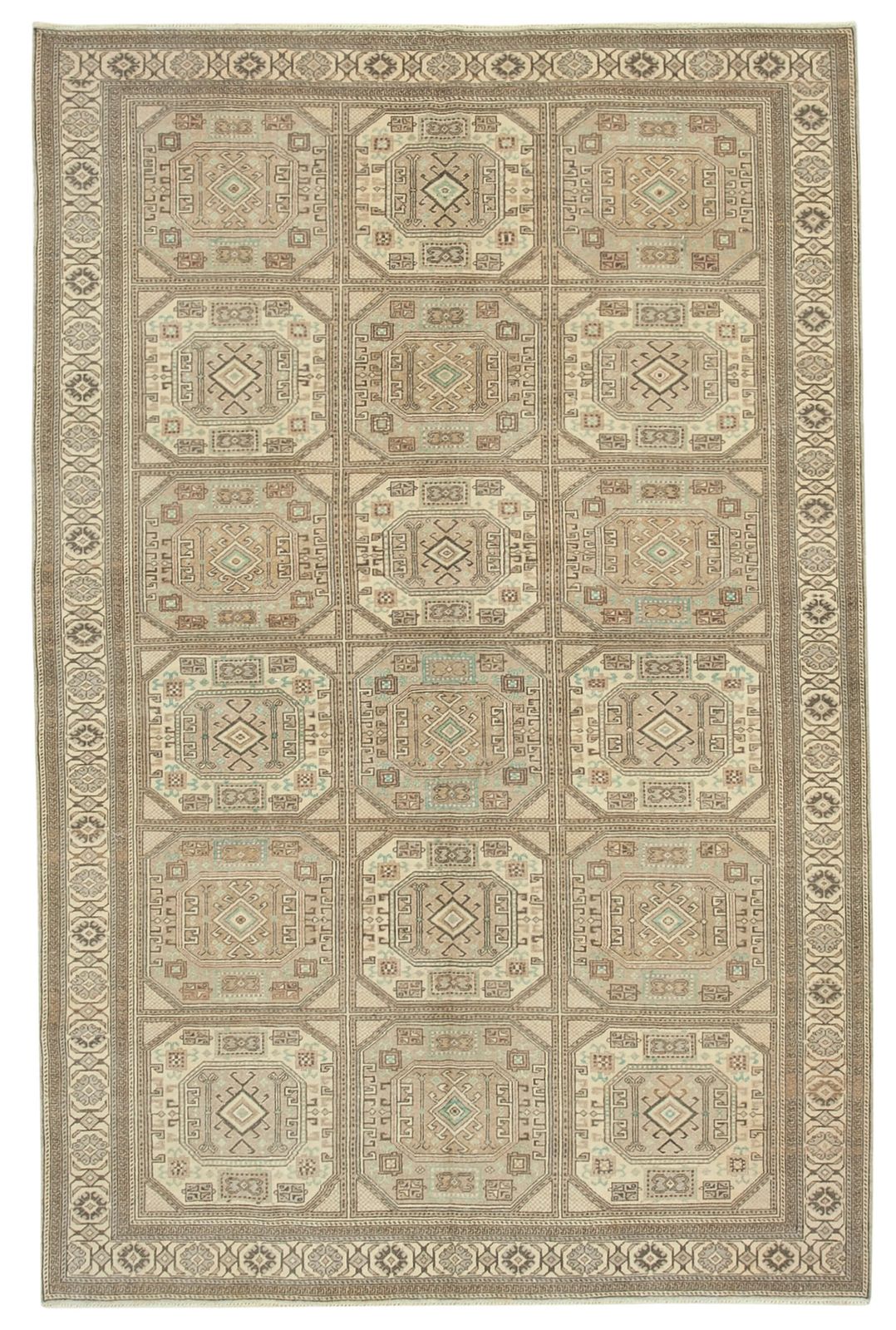 Antique Turkish Distressed One Of A Kind Unique Kayseri Rug