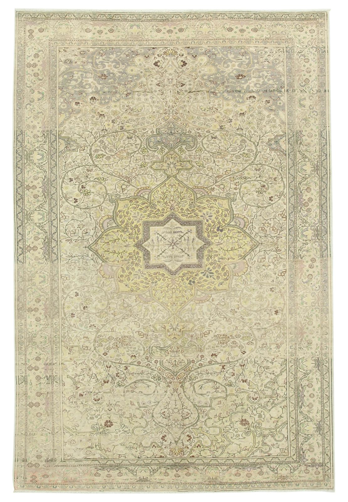 Antique Turkish Distressed One Of A Kind Unique Kayseri Rug