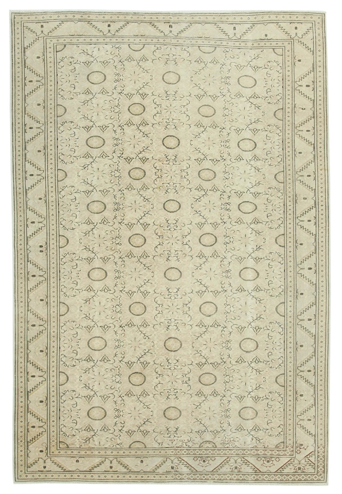 Antique Turkish Distressed One Of A Kind Unique Kayseri Rug