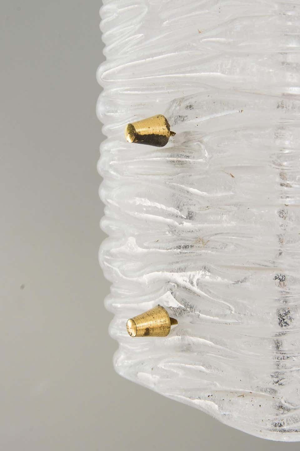 photo for sale J.T. Kalmar Frosted Glass Chandelier, Vienna, Circa 1960s