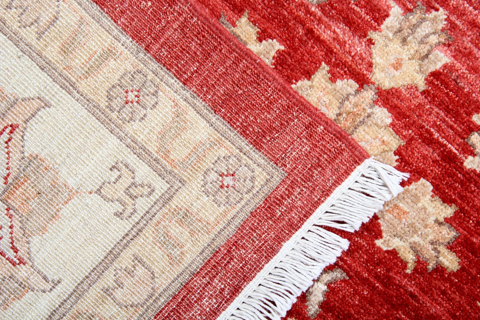Large Traditional Red Ziegler Sultanabad Rug, Vintage Handmade Wool Oriental Carpet  275x357 Cm photo 4500.0