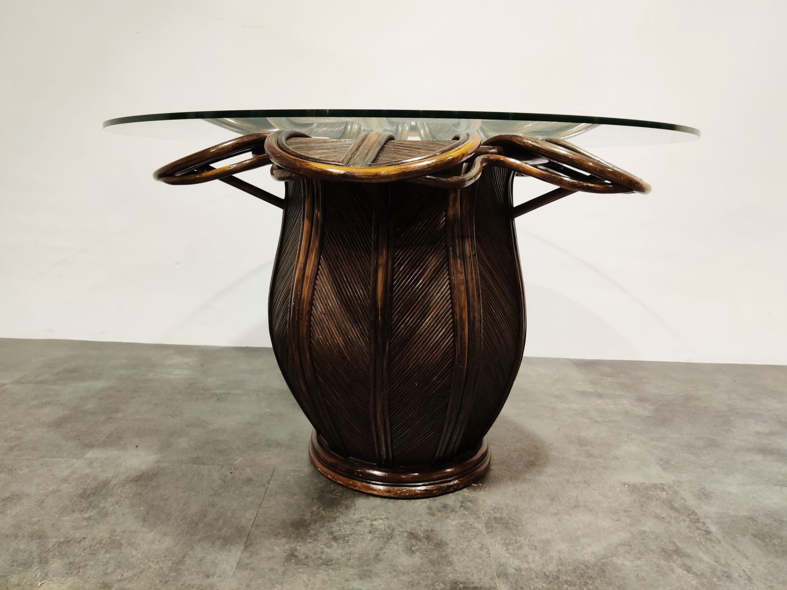 Vingtage Bamboo Dining Table, 1970s
