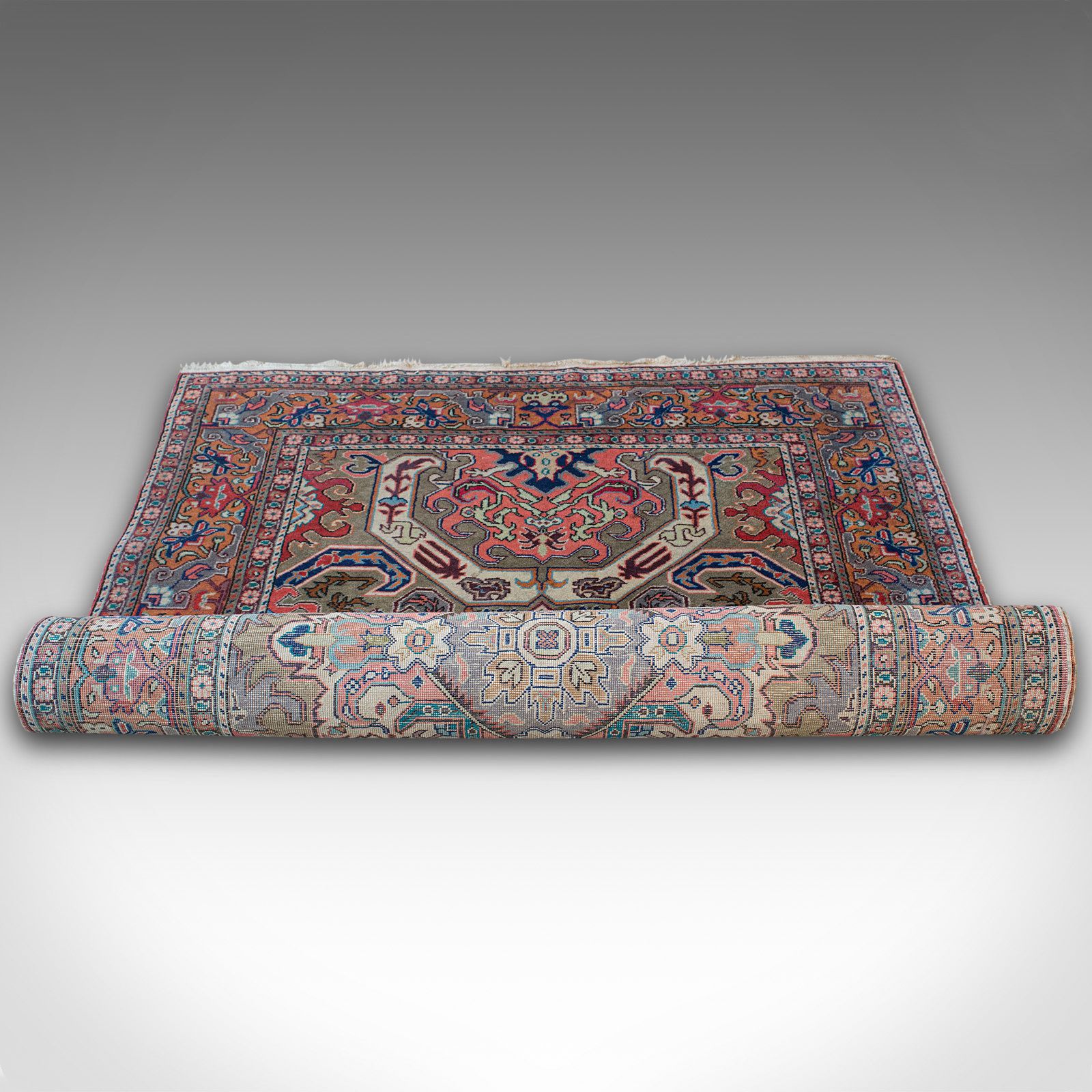 Textiles Vintage Erivan Rug, Caucasian, Woven, Hall, Living Room, Carpet, Late 20th C photo