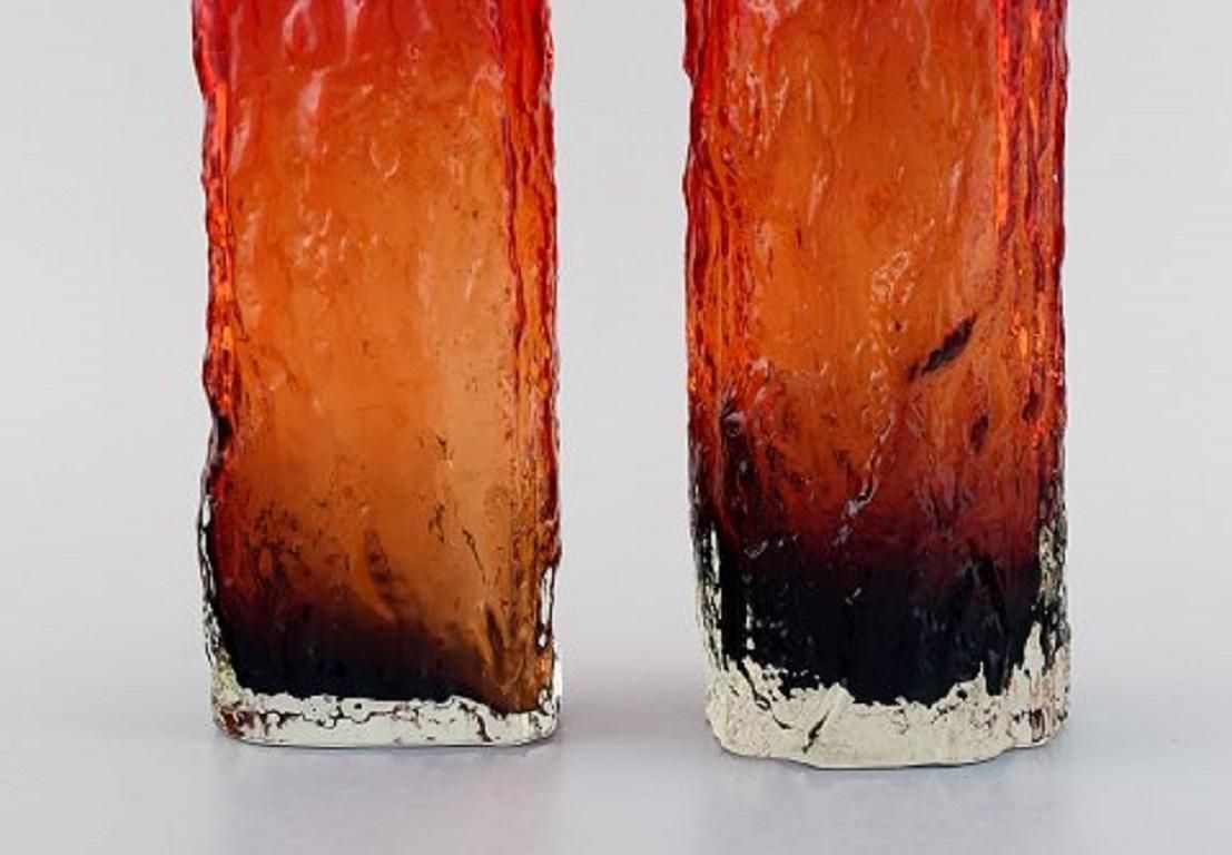 photo furniture Kaj Blomqvist For Kumela, Five Mouth Blown Art Glass Vases, Finnish Design, 1970
