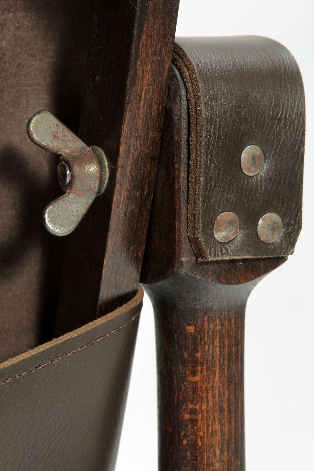 photo vinterior Kienzle Safari Chair By Wohnbedarf, With New Leather, 50s
