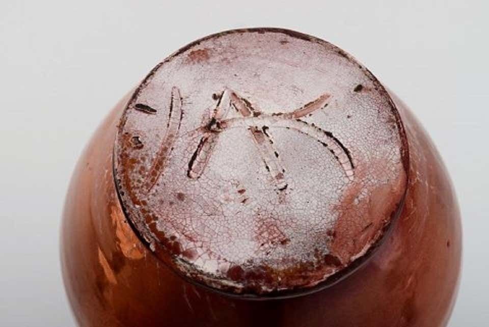 Karl Hansen Reistrup For Kähler, Antique Vase In Glazed Ceramics, 1890s photo buy
