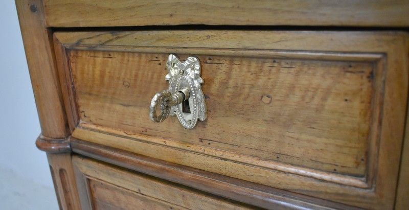 Furniture Walnut Chest Of Drawers, Louis XVI Period   2nd Part 18th Century photo