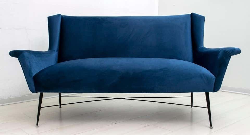 Gigi Radice Mid Century Modern Italian Sofa For Minotti, 1950s