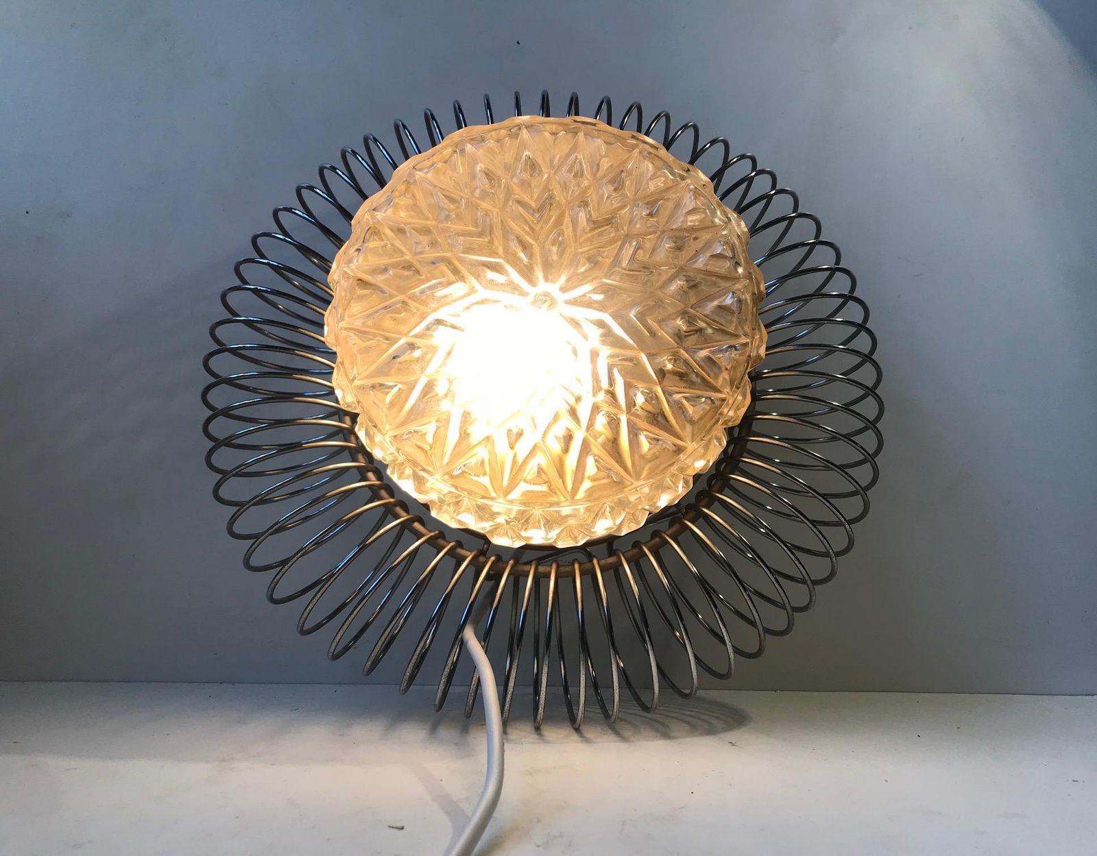 Sculptural Scandinavian Wall Sconce, 1970s photo Lighting