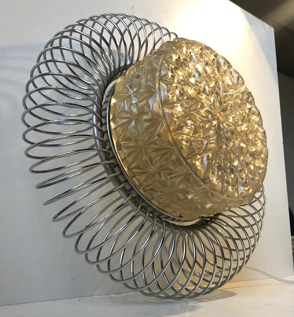 Sculptural Scandinavian Wall Sconce, 1970s photo vinterior