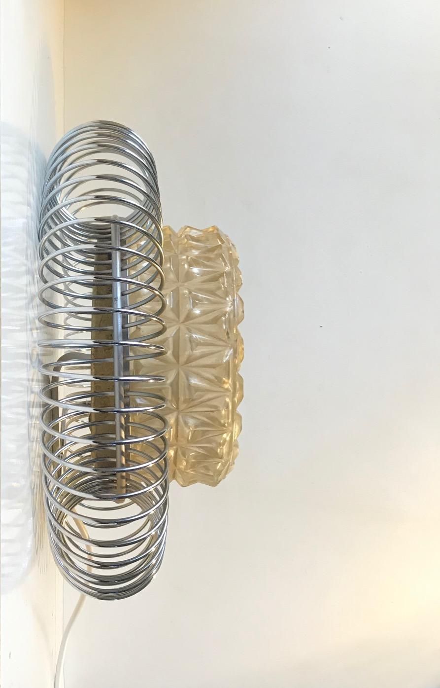 Sculptural Scandinavian Wall Sconce, 1970s photo buy