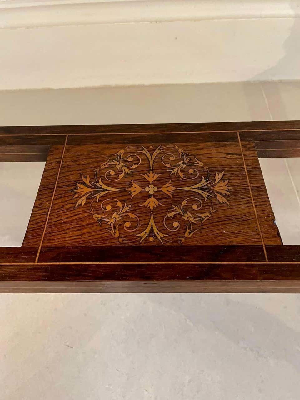 Antique 19th Century Victorian Inlaid Marquetry Writing Desk photo vinterior